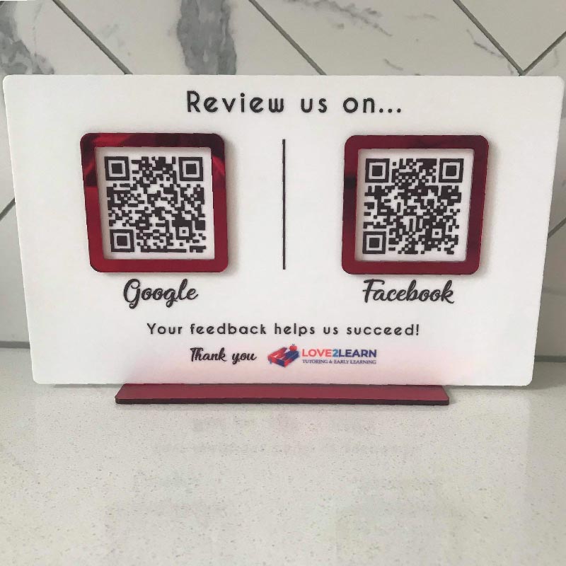 BUSINESS REVIEW US PRINTED SIGN