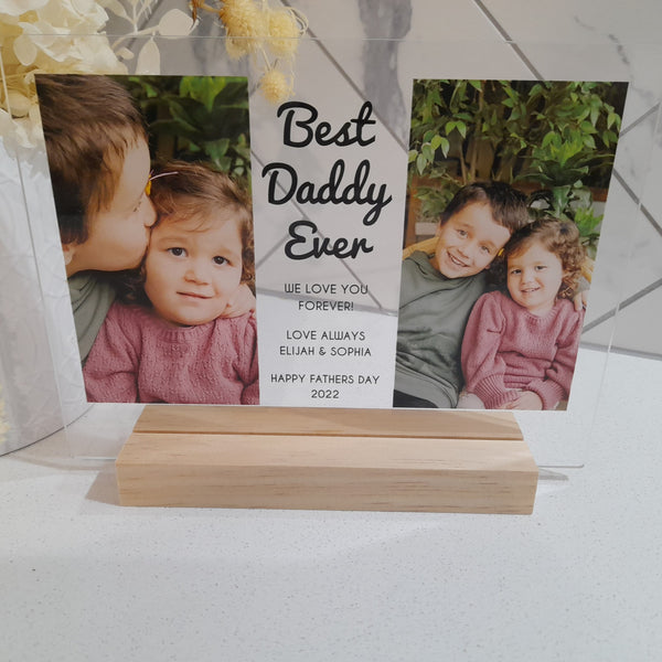 FATHERS DAY PHOTO PLAQUE