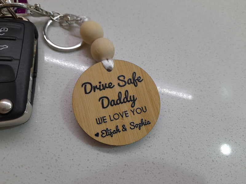 PHOTO KEYRING WITH MESSAGE