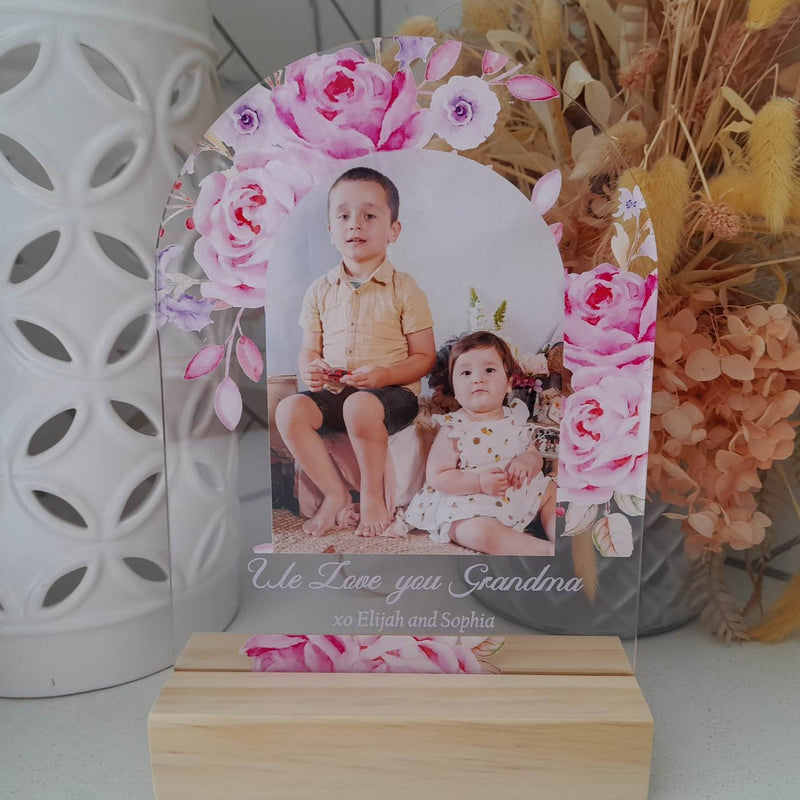 MOTHER'S DAY PHOTO PLAQUE - CLEAR