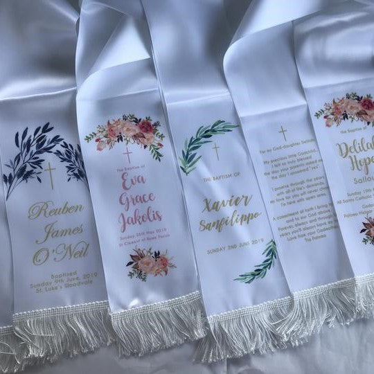 Baptism Christening Stole Sash